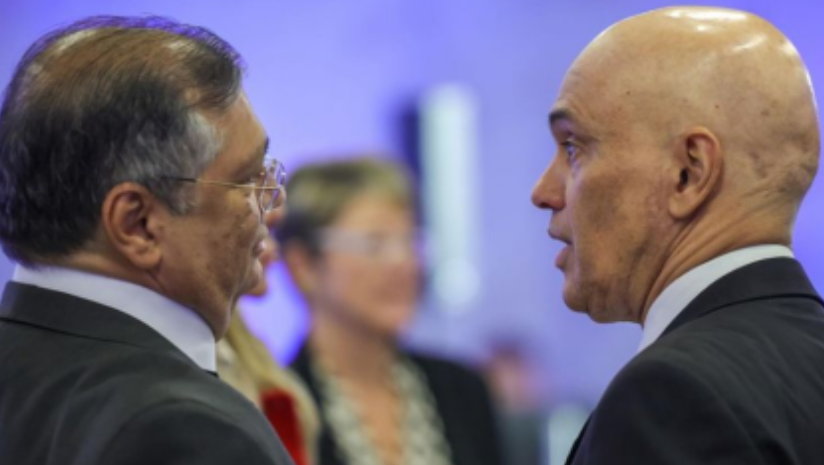 Flávio Dino e Alexandre de Moraes